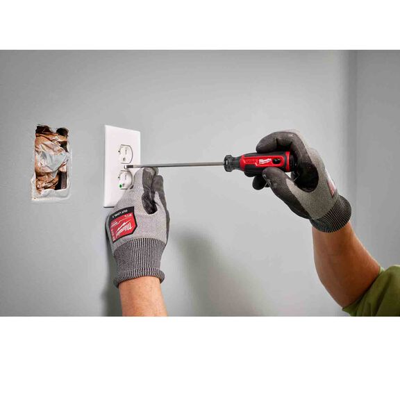 3/16" Cabinet 6" Cushion Grip Screwdriver (USA) image number 2