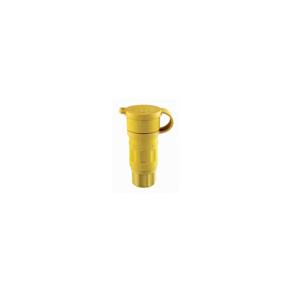 15 Amp 125 Volt Straight Blade Connector, Industrial Grade, Grounding, NEMA 5-15R 2P-3W, Wetguard Watertight image number 0