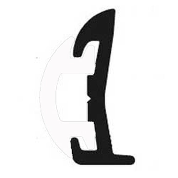 Rigid Vinyl Rubrail - 1-1/2" H x 5/8" W - BKA image number 0