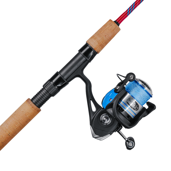 4'3" Li'l Finz Kids Spinning Combo, Medium Power, Red/Blue image number 0