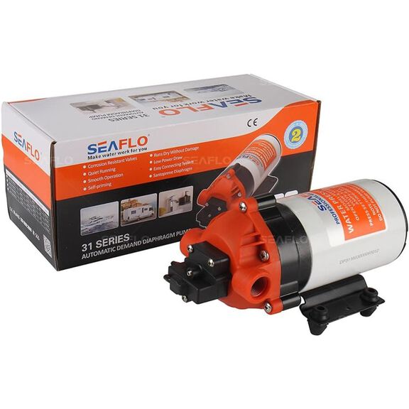 SEAFLO 31 Series 24V Diaphragm Pump 1.5 GPM 160 PSI image number 2