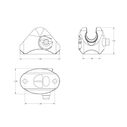 Deck Hinge with D-Ring, Starboard image number 1