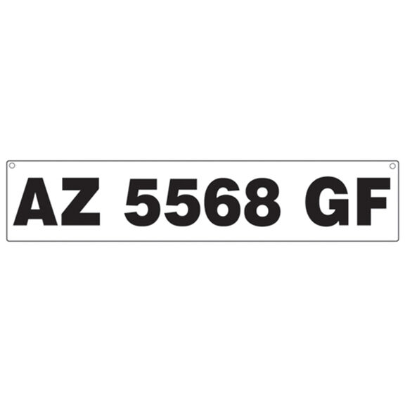 Registration Number Plates for Inflatable Boats image number 0