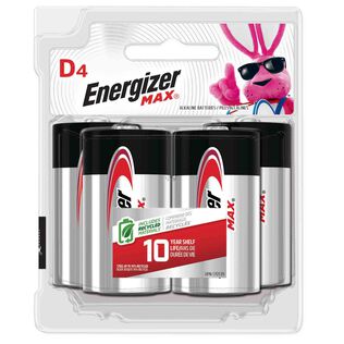 Energizer MAX D Batteries, 4 Pack