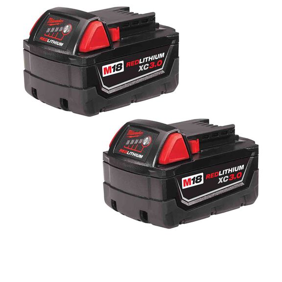 M18&trade; REDLITHIUM&trade; High Capacity 3.0Ah Battery Pack, 2 Piece image number 0