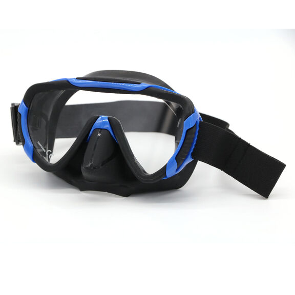 Mambo Frameless Snorkel Mask, Blue image number 0