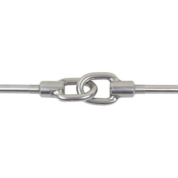 Machine Swage Interlocking Gate Eye for 1/8" Wire image number 0