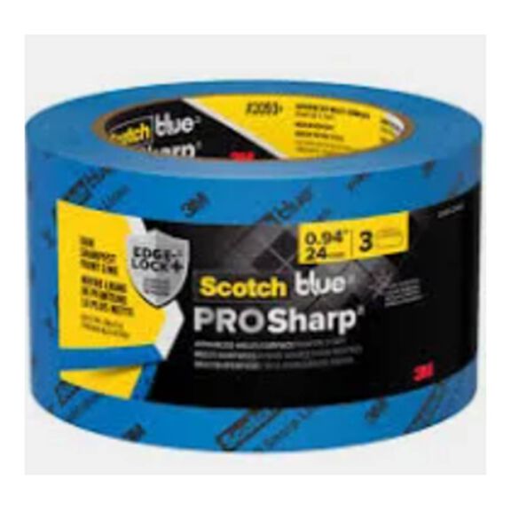 ScotchBlue PROSharp Painter's Tape 2093+-24AC3, 0.94" x 60 yd (24mm x 54.8m), 3 rolls/pack image number 0