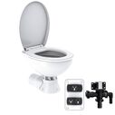 COMMODORE CM3RMT Quiet Flush Electric Marine Toilet Boating Head &ndash; Fresh Water, 24V, with Solenoid Valve image number 0