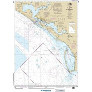 Maptech&reg; NOAA Recreational Waterproof Chart-St Joseph and St Andrew Bays, 11389