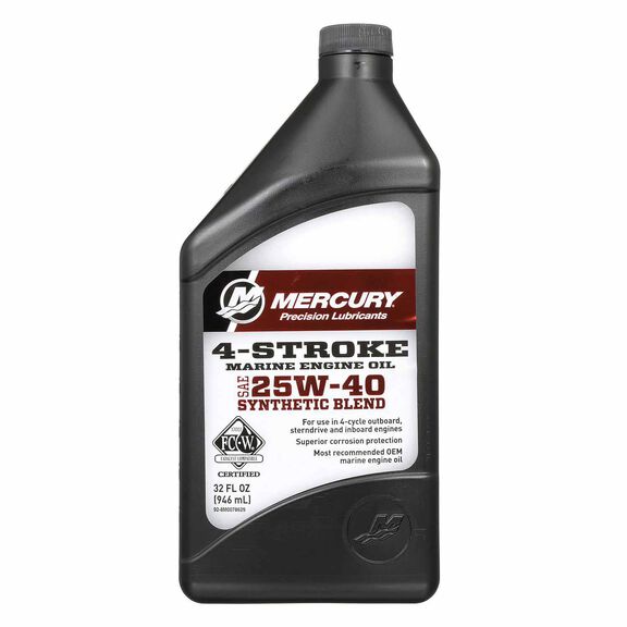SAE 25W-40 Synthetic Blend 4-Stroke Marine Engine Oil image number 0