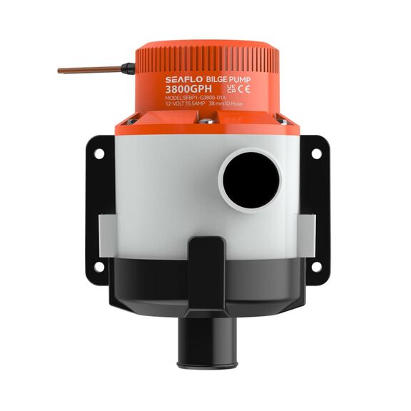 SEAFLO 24V General Purpose Pump &ndash; 3800 GPH, High-Capacity Marine Utility Pump for Washdown & Circulation Applications, Heavy-Duty & Submersible image number 2