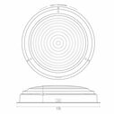 6 7/8" White Aluminum LED Dome Light, White image number 4
