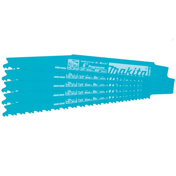 6" All-Purpose Recipro Saw Blade, Progressive, 5-Pack image number 0