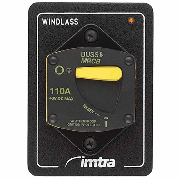 Panel-Mount Circuit Breaker For Windlass, 50A image number 0