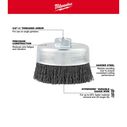 3" Carbon Steel Crimped Wire Cup Brush image number 1
