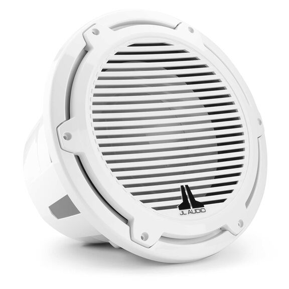 M7-12IB-C-GwGw-4 12" Marine Subwoofer Driver, Gloss White Trim Ring, Gloss White Classic Grille image number 1