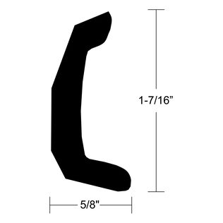 Rigid Rub Rail, 1 7/16" X 5/8"