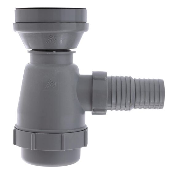 2" Drain, Trap Sink Drain, 1-1/4" & 1-1/2" Hose Barb, w/Strainer, w/Chain Stopper Ultra-Mirror Finish image number 4