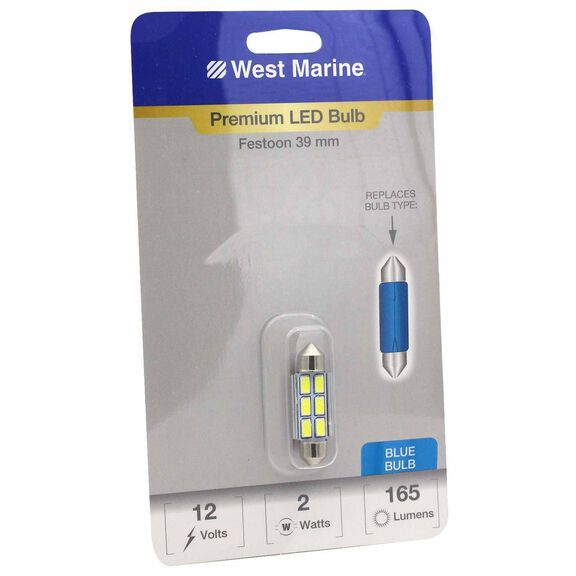 Festoon 39mm Premium LED Bulb, Blue image number 0