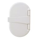 Trinidad Transom Shower Cold Only, Warm White Cup & Lid, Small Warm White Sprayer, 6' White Rubber Hose, Chrome Trinidad Handle image number 9
