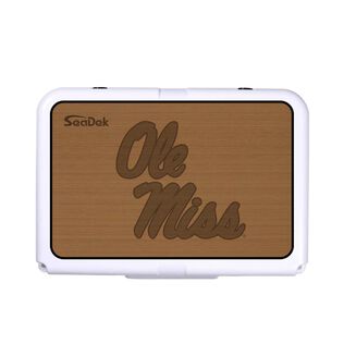 SeaDek Cooler Pad - Collegiate Collection - Fits RTIC 20 - Mocha / Black, University of Mississippi