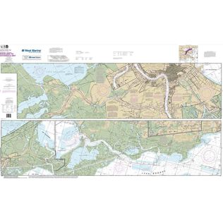 Maptech&reg; NOAA Recreational Waterproof Chart-Intracoastal Waterway Waveland to Catahoula, 11367