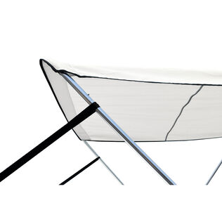 Collapsible/Removable 2-Bow Bimini Top, 53"-62" W x 42" H x 5'6" L