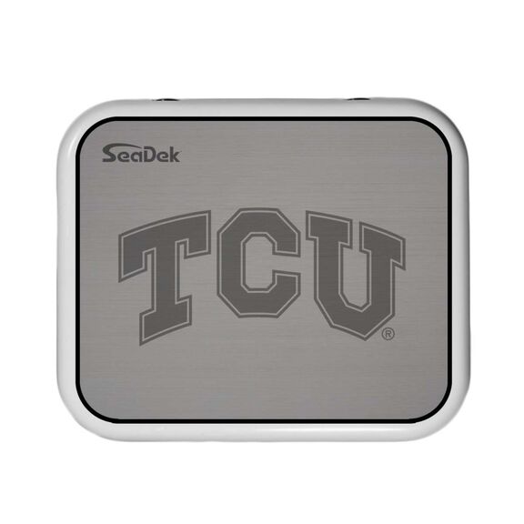 SeaDek Cooler Pad - Collegiate Collection - Fits YETI Roadie 24 - Storm Gray / Black, Texas Christian University image number 0