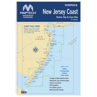 WPB0360-04WMDS Waterproof Chartbook New Jersey Coast: Raritan Bay to Cape May, 4th Edition