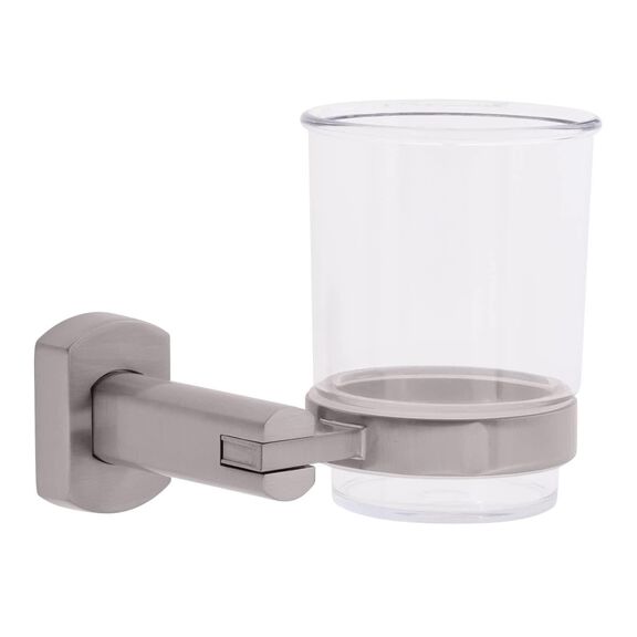 Miah Cup Holder Plastic Cup Brushed Nickel image number 0