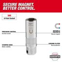 3/8" Drive 13/16" Magnetic Spark Plug Socket image number 1