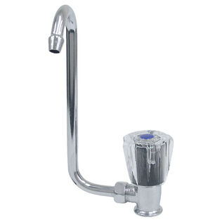 Folding Cold Water Tap Marine Faucet, Chrome Finish