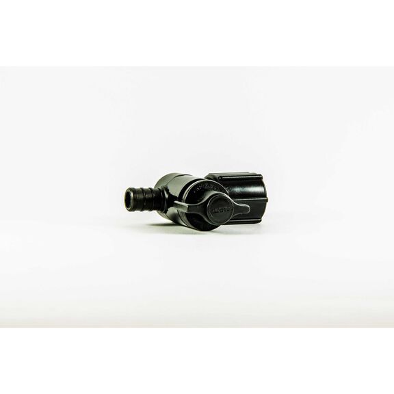 1/2" Barb x 1/2"FPT SW Stop Valve, Black image number 0