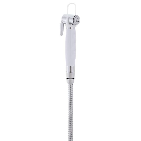 Recessed Shower Arctic White Cup with Stainless Steel Lid, Hammer-Head Arctic White Sprayer, 6' Stainless Steel Hose image number 8