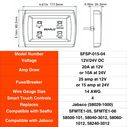 SEAFLO MARINE 12V/24V Smart Switch Panel for Marine Toilet Control image number 1