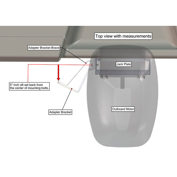 Side-Mounted Shallow Water Anchor Adapter Plate Kit image number 3