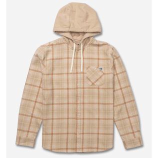 Men's Whitewash Hooded Flannel