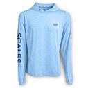 Men's Blue Gold Chasing Latitudes Premium Hooded Shirt image number 1