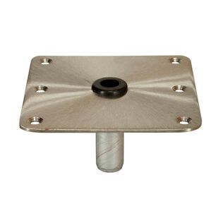 7" X 7" Threaded Square Base Satin Finish