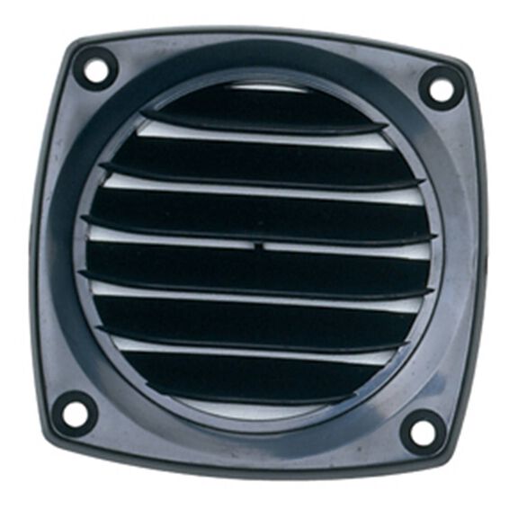 Louvered 3" Hose Vent, Black image number 0