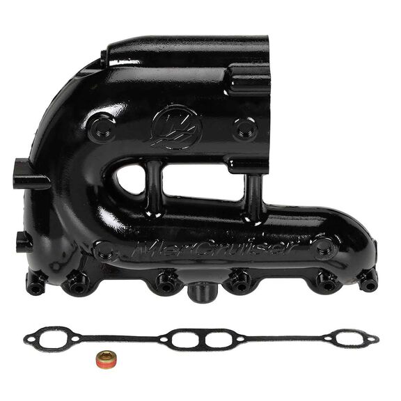 Quicksilver 8M0103774 Exhaust Manifold, Port Side, EC, Single Catalyst, Port Side Only on V8 MerCruiser Sterndrive and Inboard Engines image number 0