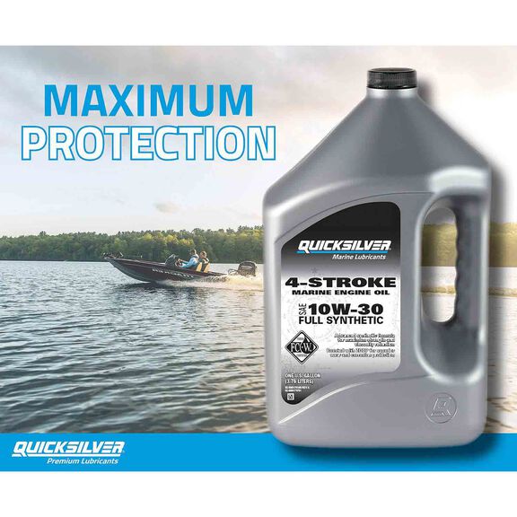8M0175781 Full Synthetic 10W-30 4-Stroke Marine Engine Oil, 1 Gallon image number 3