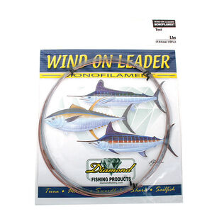 Wind-On Leader, 100Lb, 25', Smoke Blue
