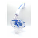 OMNI Integrated Snorkel Combo, White/Blue image number 0