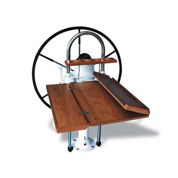 Teak Kit Double Leaf Solid Teak For Enguard Pedestal image number 0