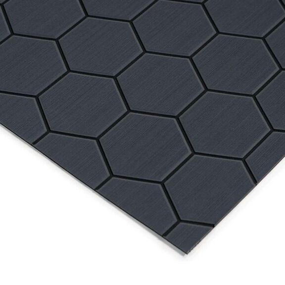 40" x 80" Hexagon Full Sheets, 6mm, Dark Gray/Black image number 0