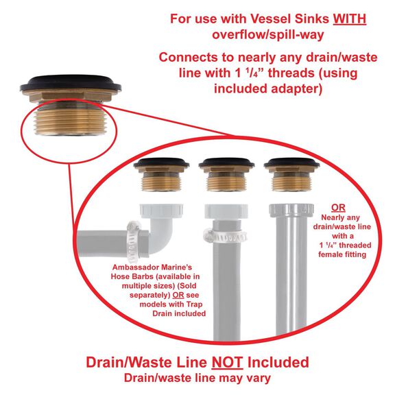 1-1/2" Drain, Flip Drain with Overflow, Straight, 1-1/4"-M Thread Adapter Chrome image number 5
