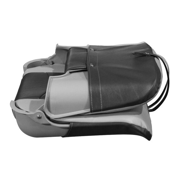 3309-1881 Pro Angler Tour Series Fold Down Boat Seat, Marble / Regal Red / Charcoal image number 5