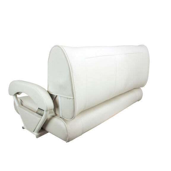 Double Bucket Bench Seat, Off White Upholstery image number 2